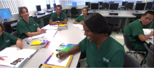Students featured in an introduction video for Corinthian Colleges. (Corinthian Colleges)
