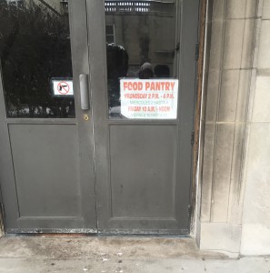 St. Ignatius Church Food Pantry Entrance