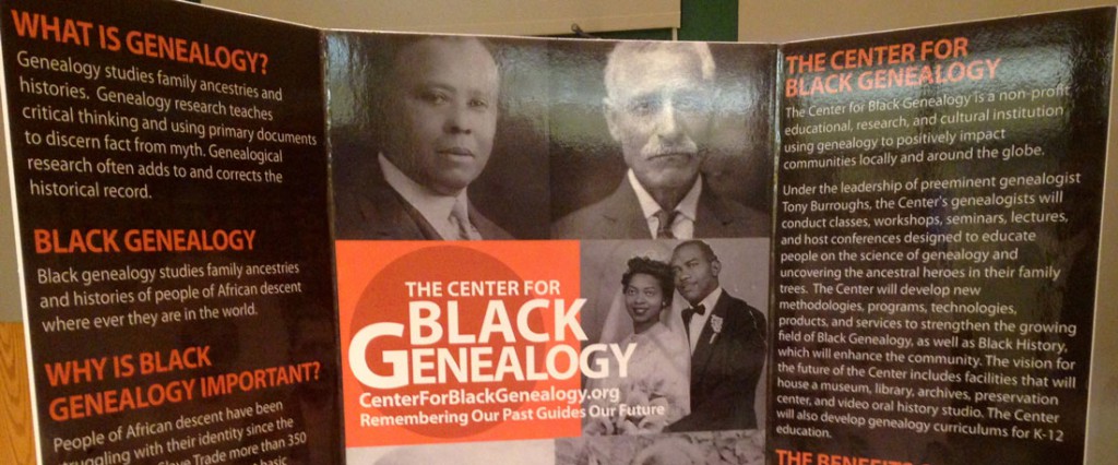 The Center For Black Genealogy Poster