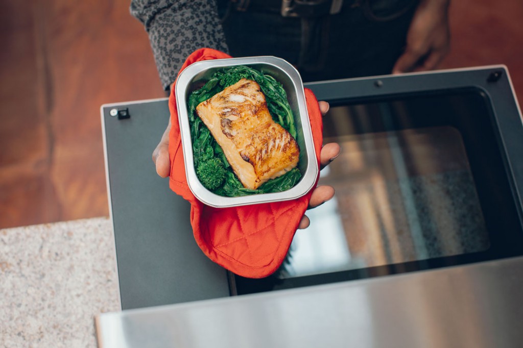 The Tovala oven cooks salmon to perfection. (Courtesy of Tovala)