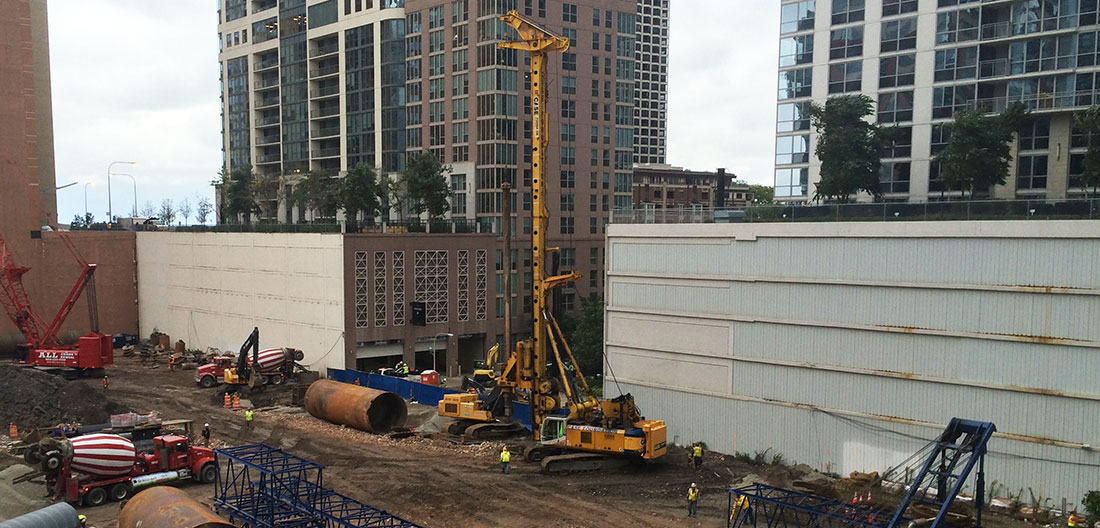 Construction site for new Wanda Vista Tower