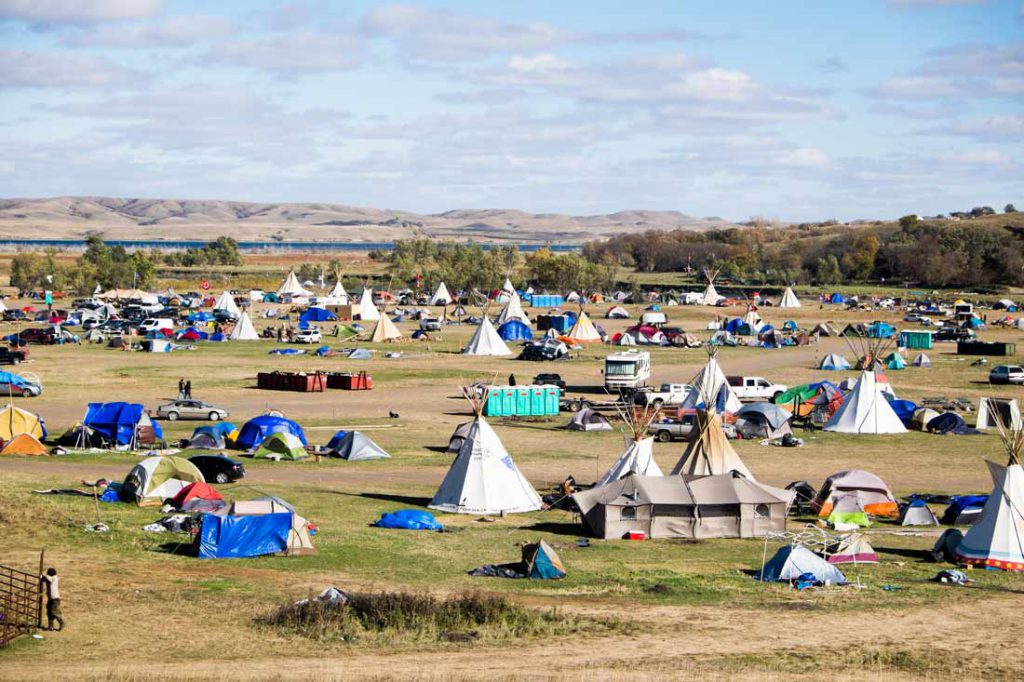 Standing Rock protest camp in North Dakota
