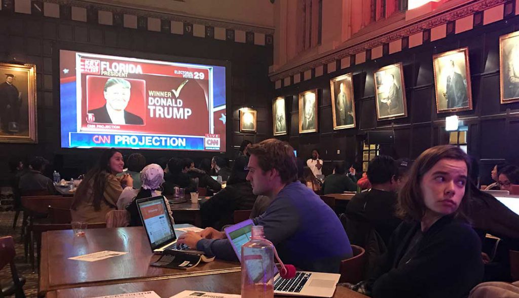 University of Chicago students view results
