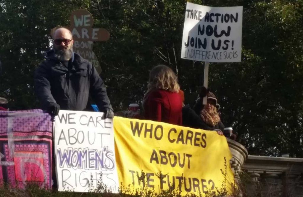 Pro-abortion demonstrators