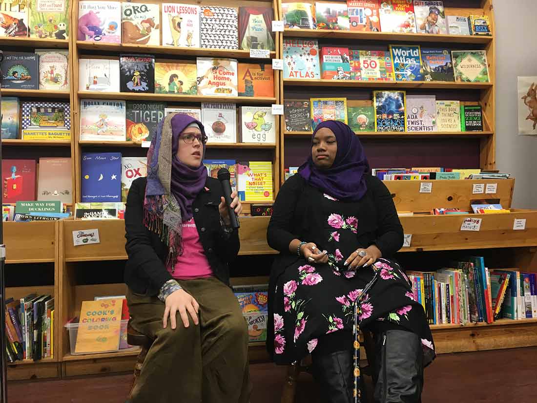 Mahdia Lynn and Zainab Shahar speak about Majid al-Rabia at Women and Children First bookstore