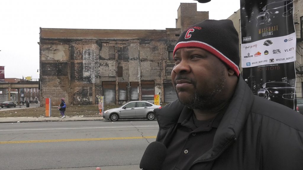 Englewood resident Andre Cosey reacts to President Trump's tweet.