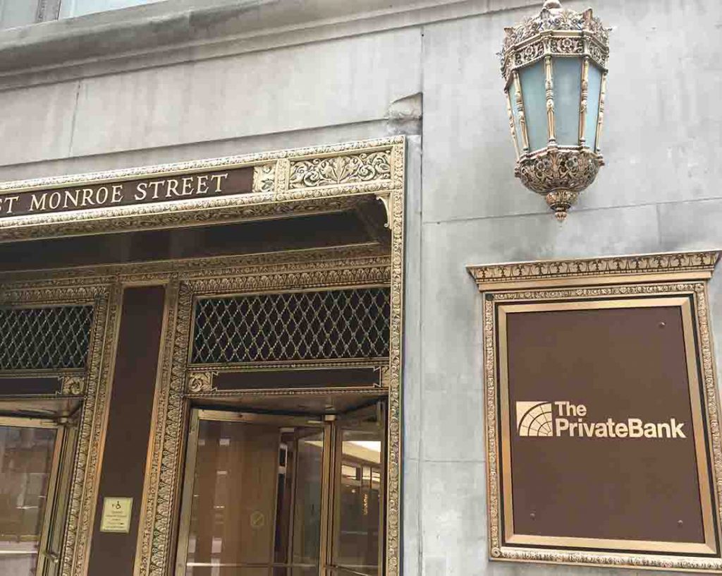 The PrivateBank on West Monroe Street in Chicago.