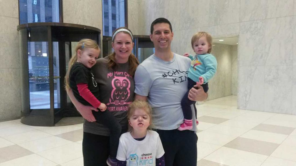 Patient champion Mary Cate Lynch and her family.