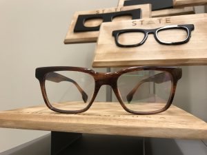 A sample frame made by State Optical Co. (Mengjie Jiang/MEDILL) 