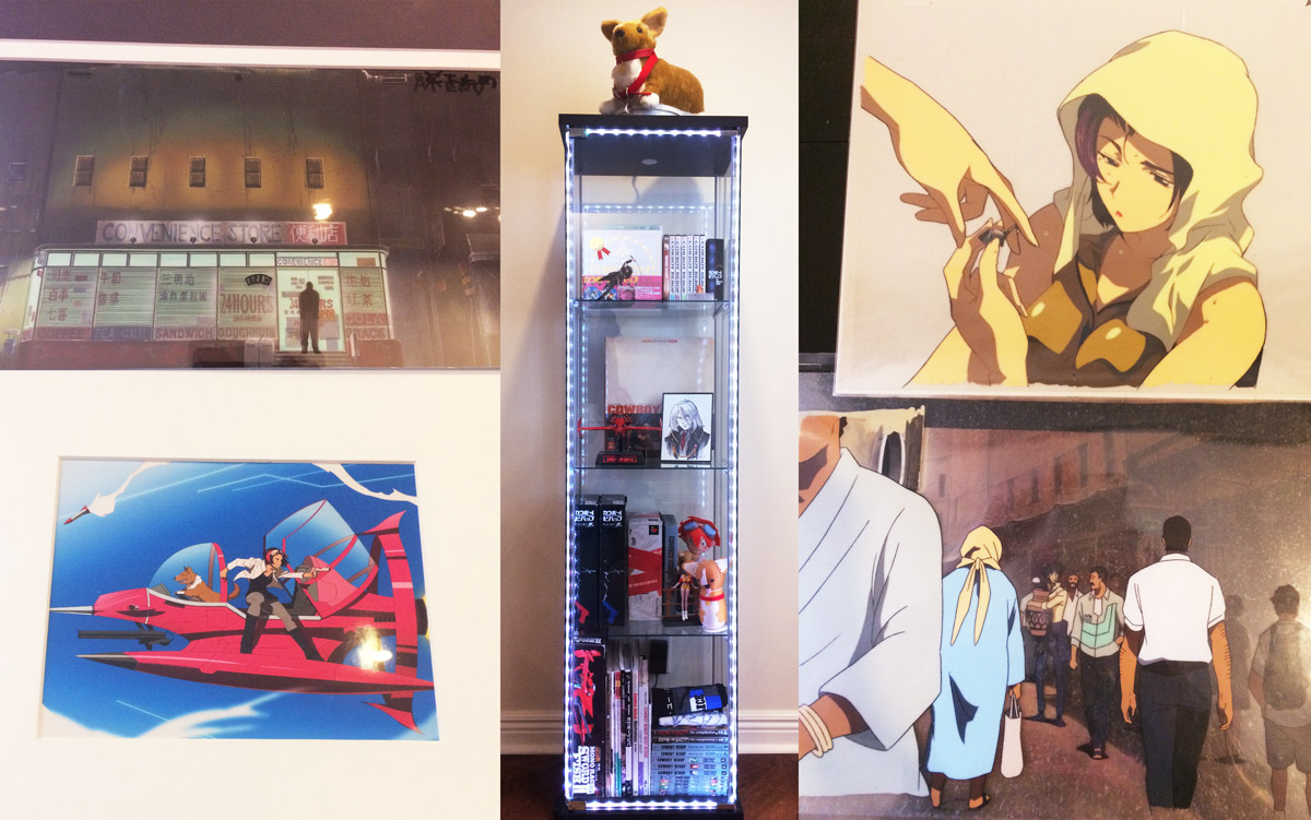 Jamie Sanchez’s collection of anime products. (provided by Jamie Sanchez)