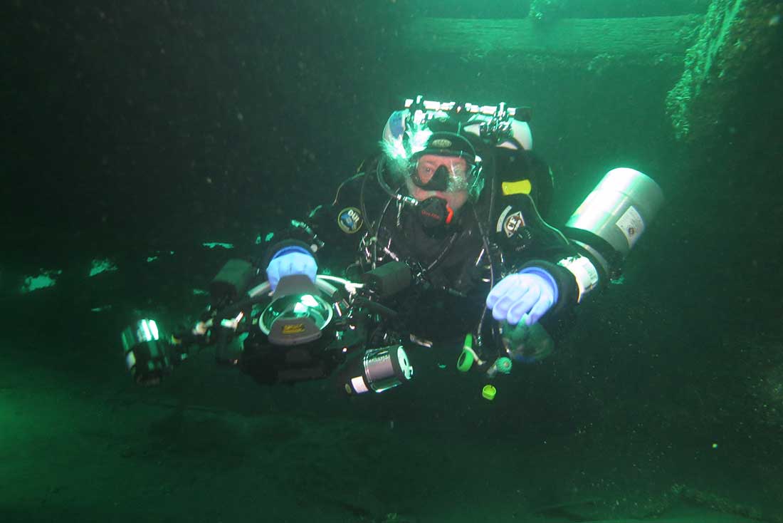 Scuba diver in the Great Lakes