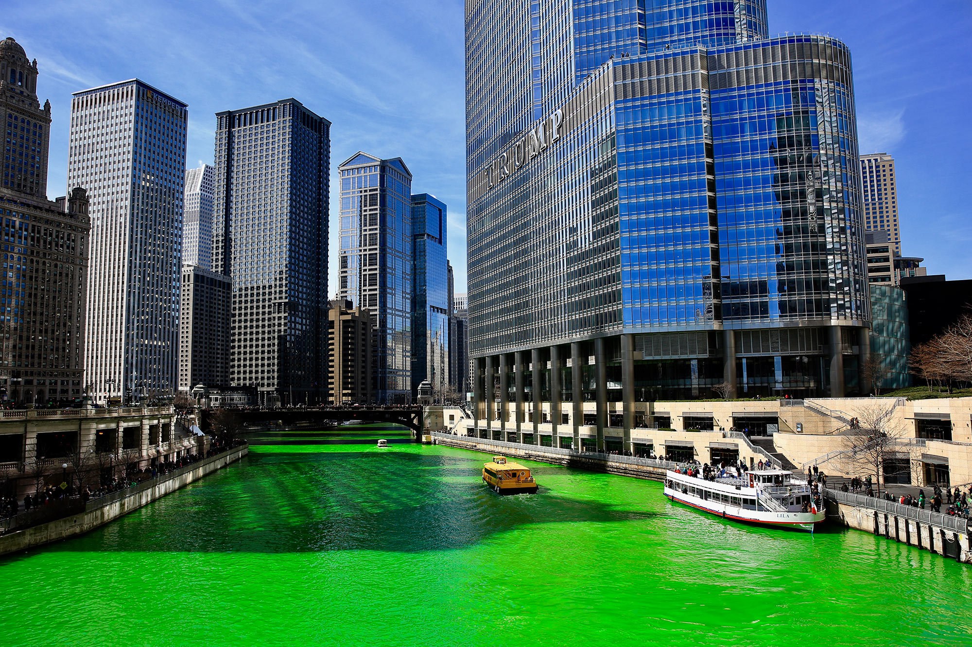 A Green Chicago River kicks off St. Patrick's Day celebrations Medill