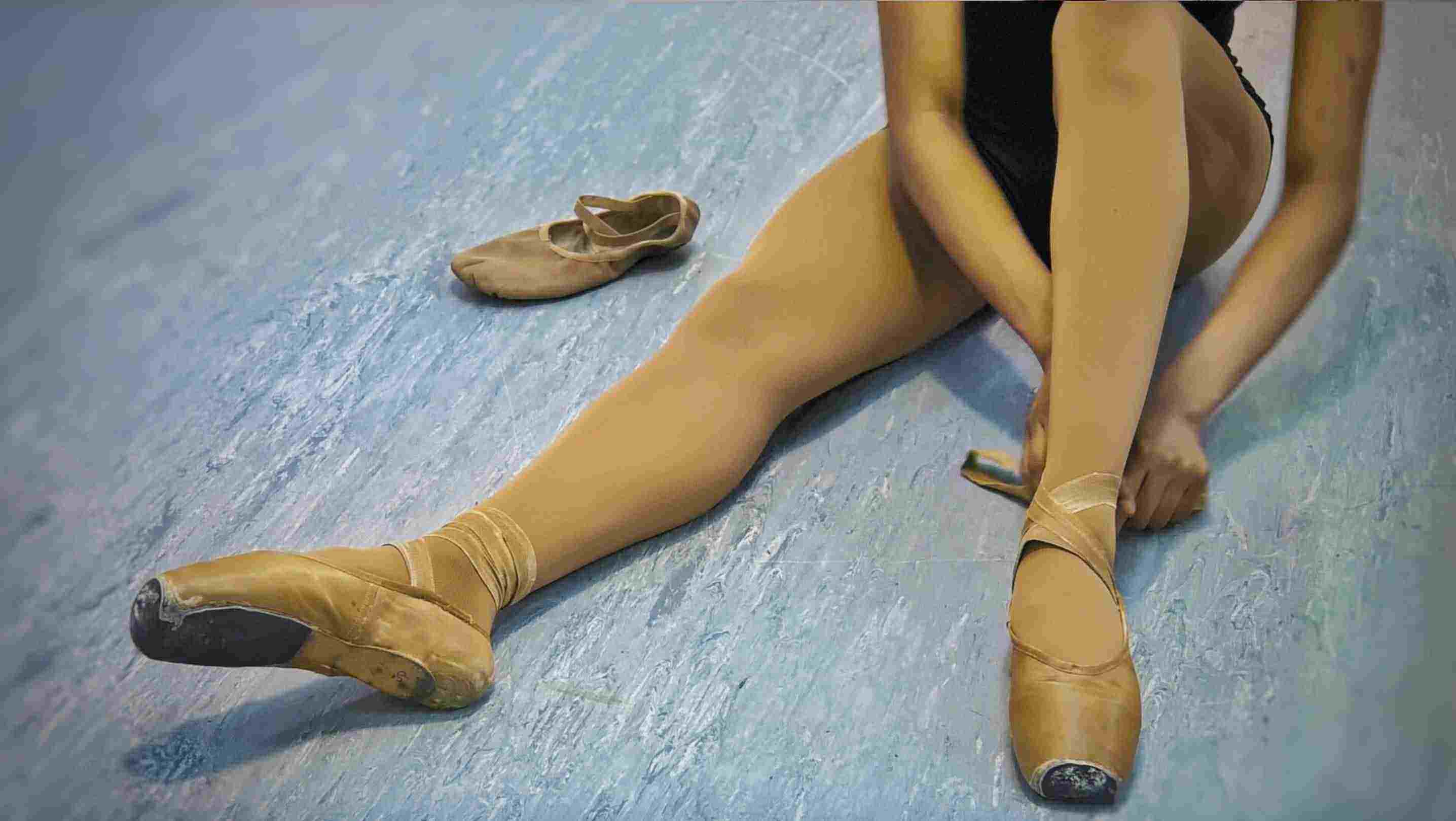flesh colored ballet shoes