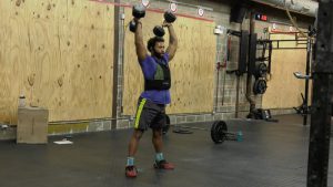 Elite CrossFit athlete Ashley Jordan in action.